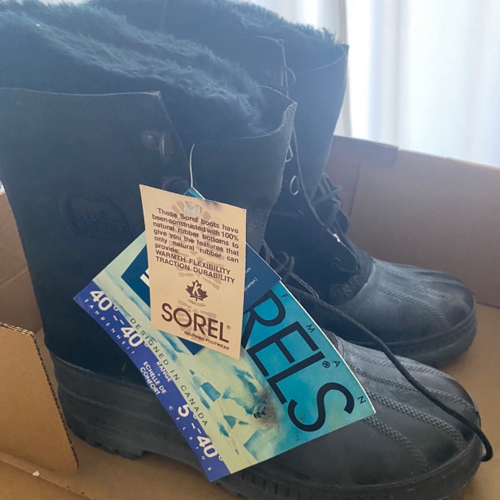 Sorel Crusader Boots Men’s Size 7 Black